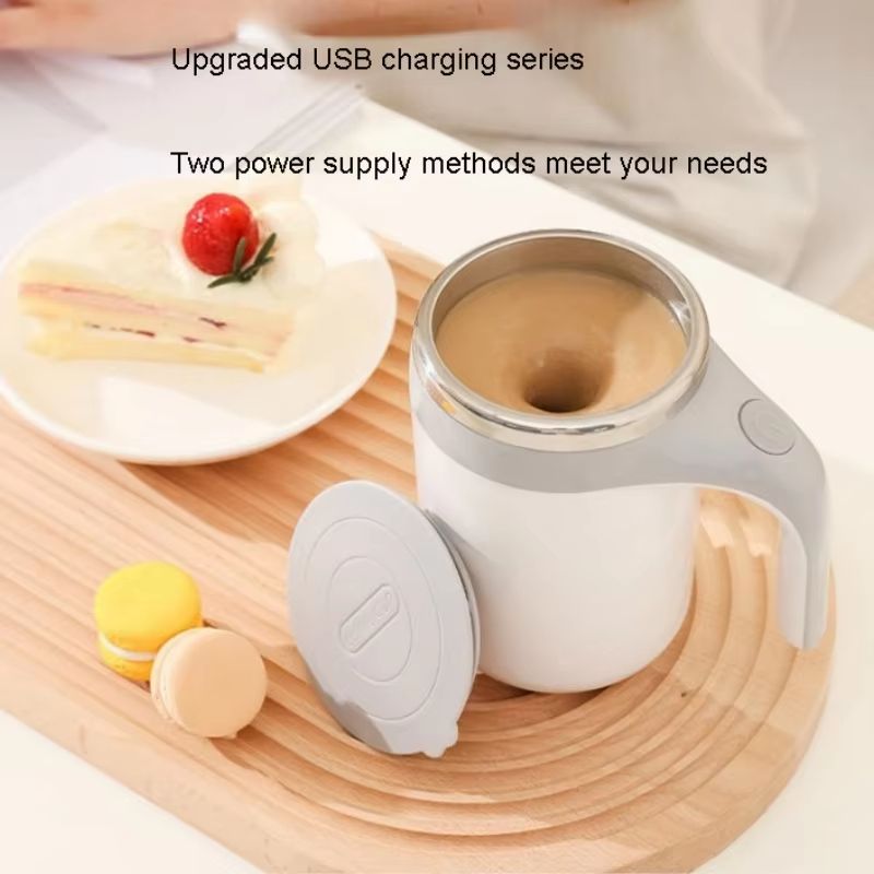 Fully Automatic Mixing Mug – Rechargeable, Wireless Coffee Cup with Warm-keeping Function, Novel Design