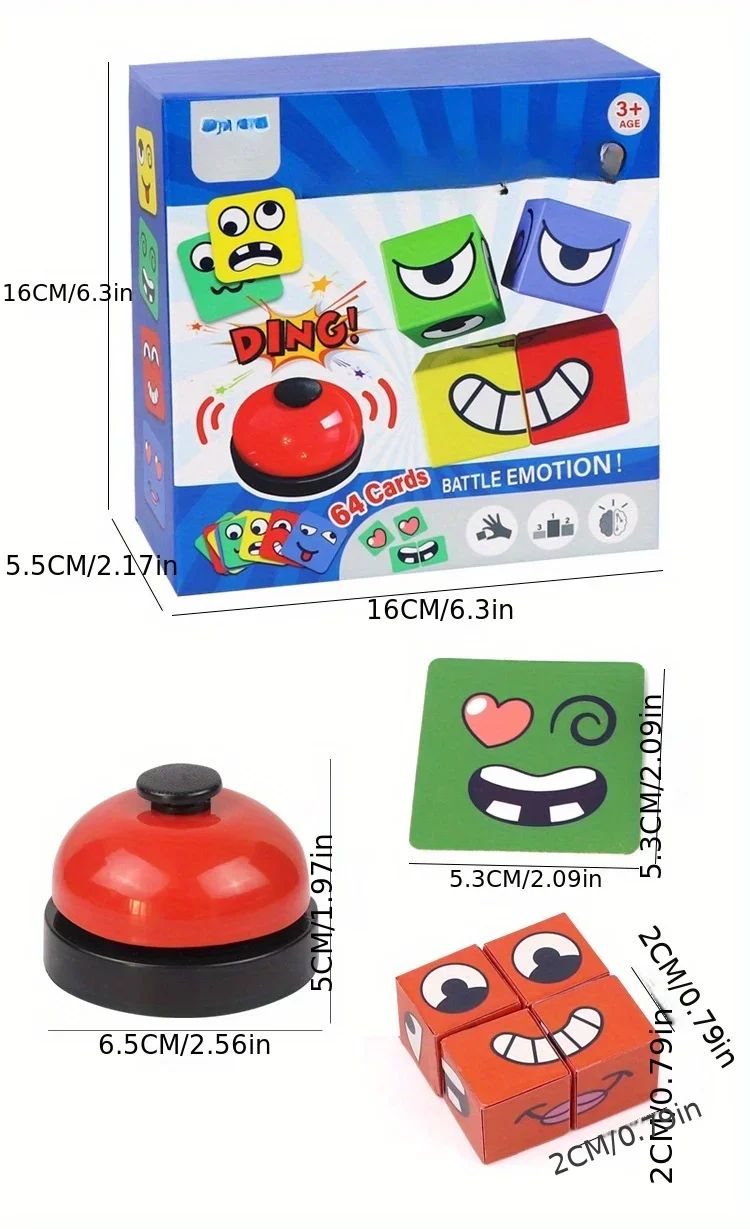 Kids Face Change Expression Puzzle Cube