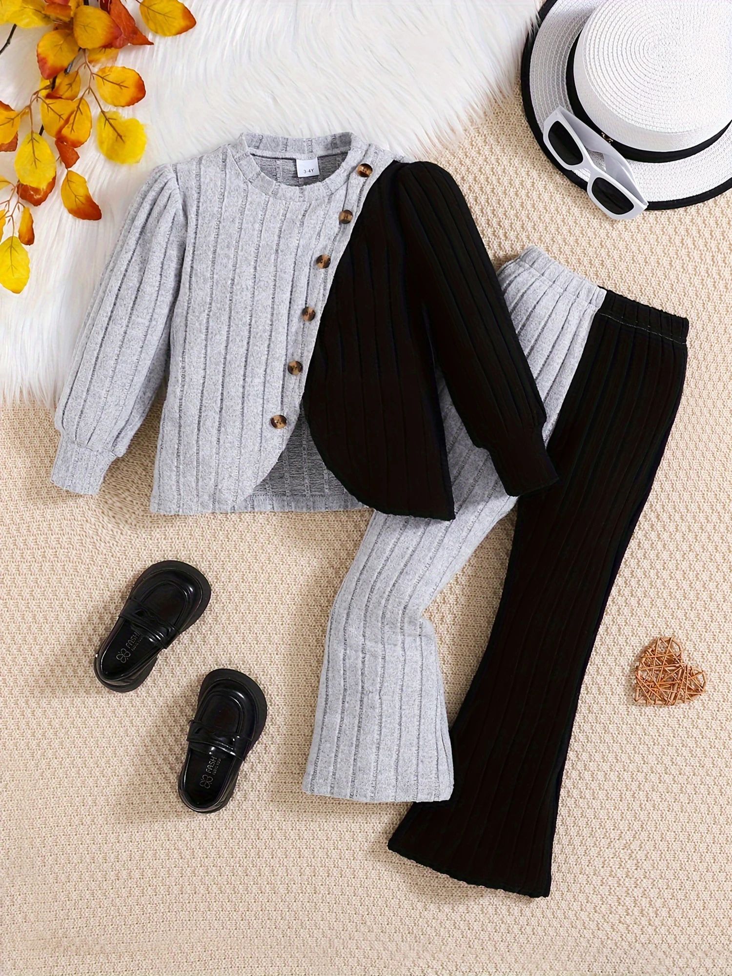Toddler Girls Winter Fleece Jacket and Snow Pants Set