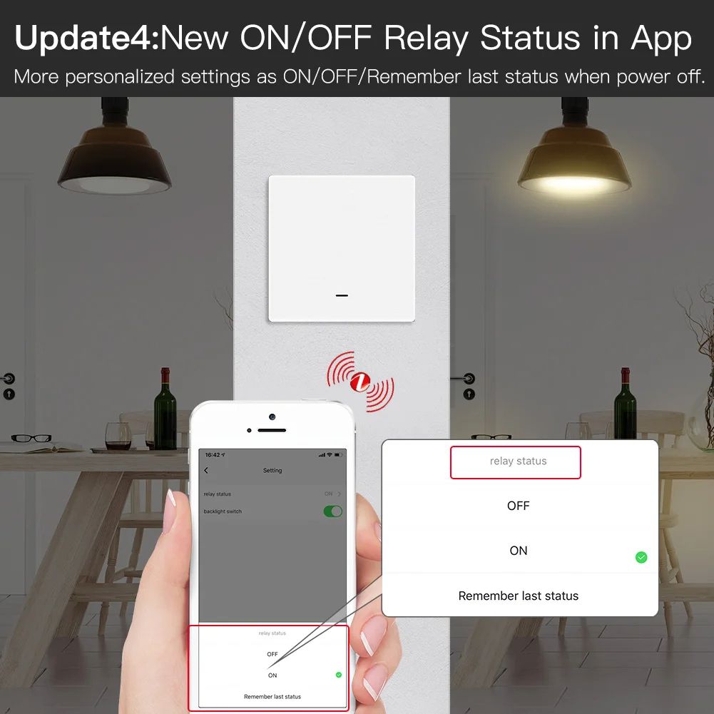 Smart Light Switch Tuya No Neutral Wire Required, 2/3-Way Multi-Control, Compatible with Smart Life App, Google Home