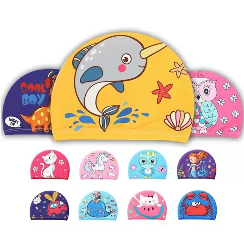 Hydro-Kinetic Childrens Swim Cap – Premium PU Waterproof Ear Protection