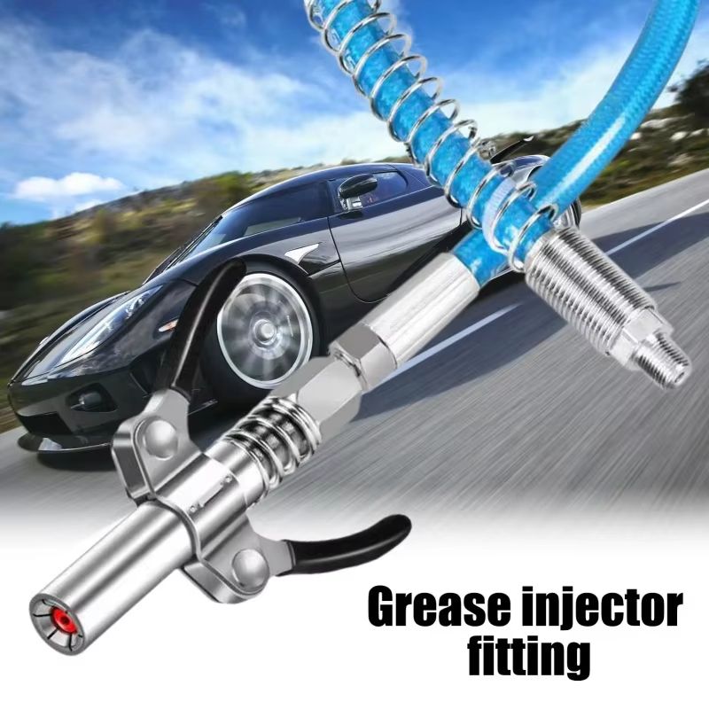 Heavy-Duty Quick Release Grease Gun Coupler – 10,000 PSI, 1/8