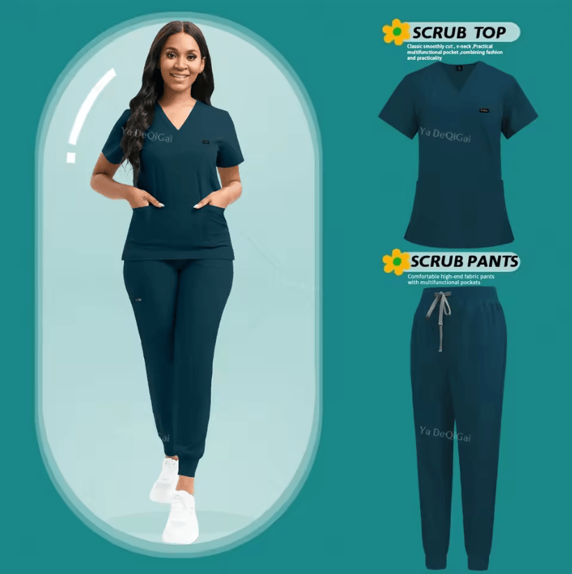 FlexCare Womens Stretch Jogger Scrub Set