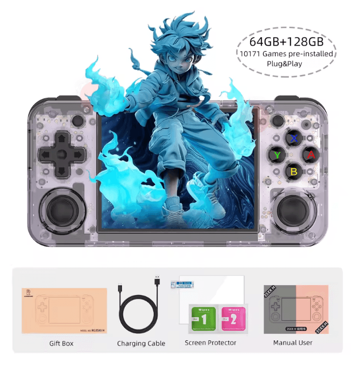 ANBERNIC RG35XX H Retro Handheld Game Console with IPS Screen and 5000+ Games