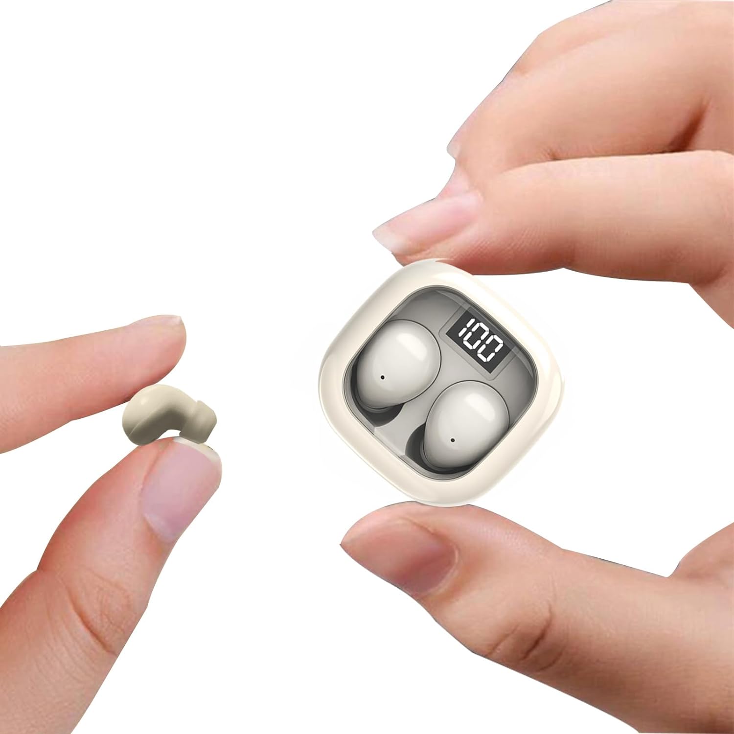 Mini Invisible Sleep Earbuds Wireless Bluetooth Noise Cancelling Headset