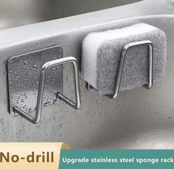Stainless Steel Adhesive Wall Hooks No Drill Bathroom Towel Hooks Heavy Duty Waterproof Hanging Hooks
