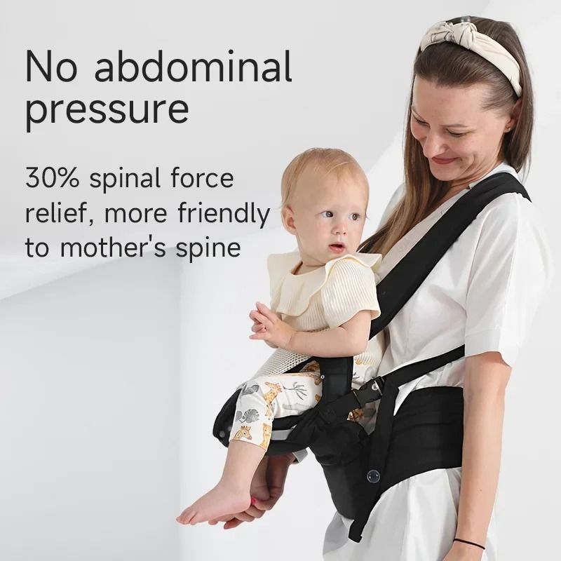 Ergonomic Kangaroo Baby Carrier and Waist Stool