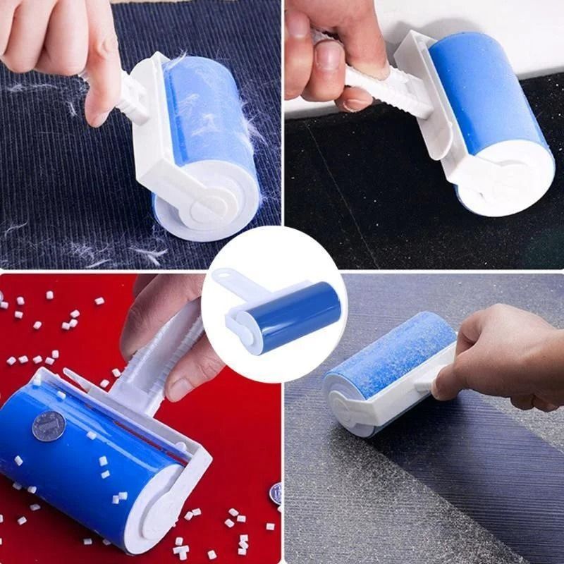 Drum Roll Sticky Hair Remover Portable Reusable Cleaning Brush