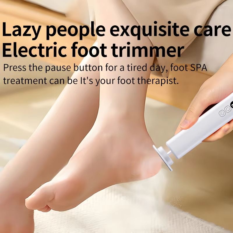 Cordless Electric Foot Callus Remover with 6 Speeds and Replaceable Sandpaper Pads for Feet