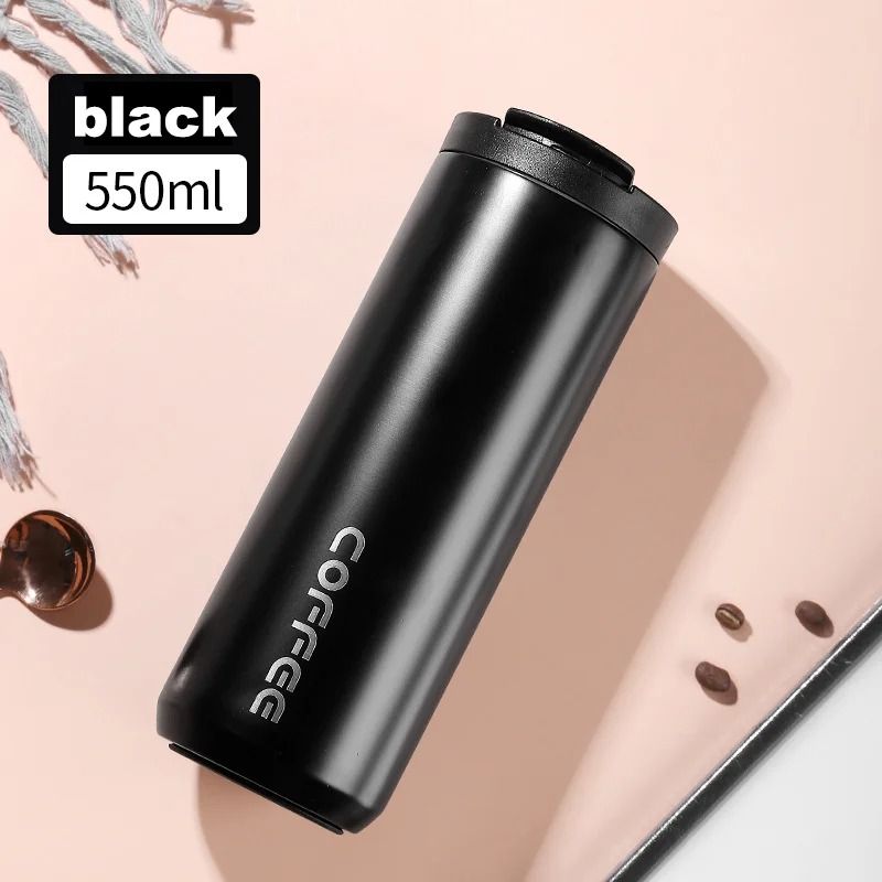 Stainless Steel Thermal Coffee Mug 400ml Leak Proof Travel Cup