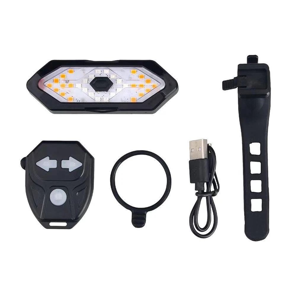 Wireless Remote Control Bicycle Tail Light with Turn Signals
