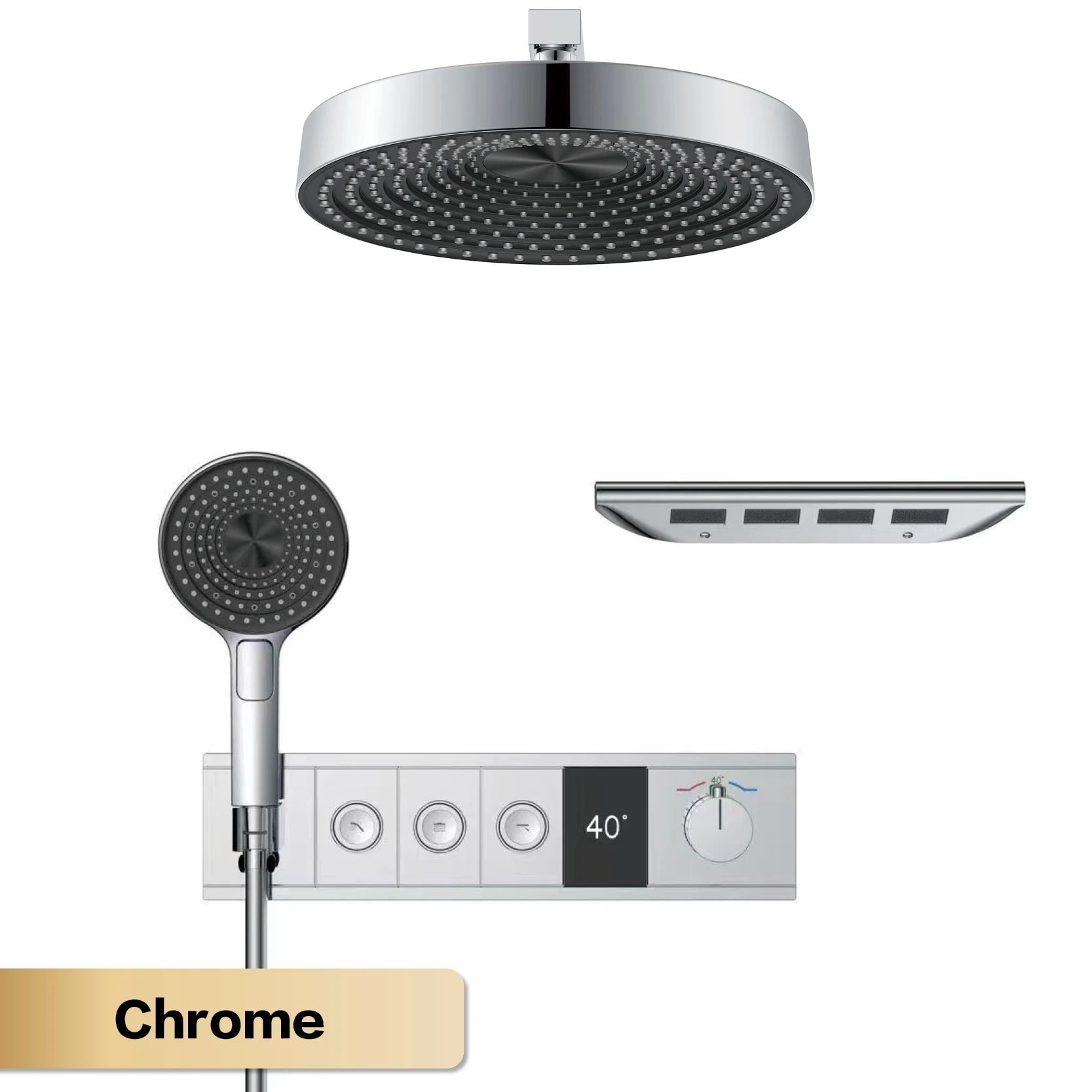 Luxury LED Multi Function Shower System