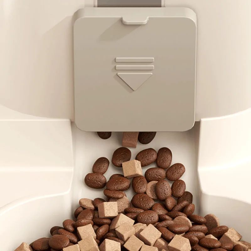 Automatic Dog Cat Feeder and Water Dispenser Set – Gravity Food Feeder and Waterer with Pet Food Bowl