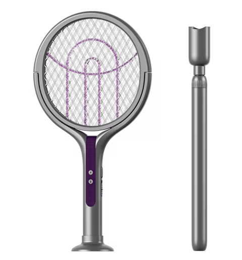 2-in-1 Rechargeable Electric Mosquito Swatter & Trap Lamp – Retractable Bug Zapper for Home