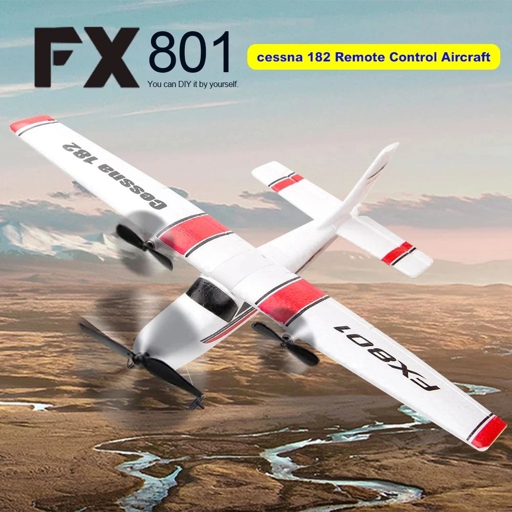 FX801 RC Plane 2.4G 2CH EPP Foam Remote Control Glider Airplane