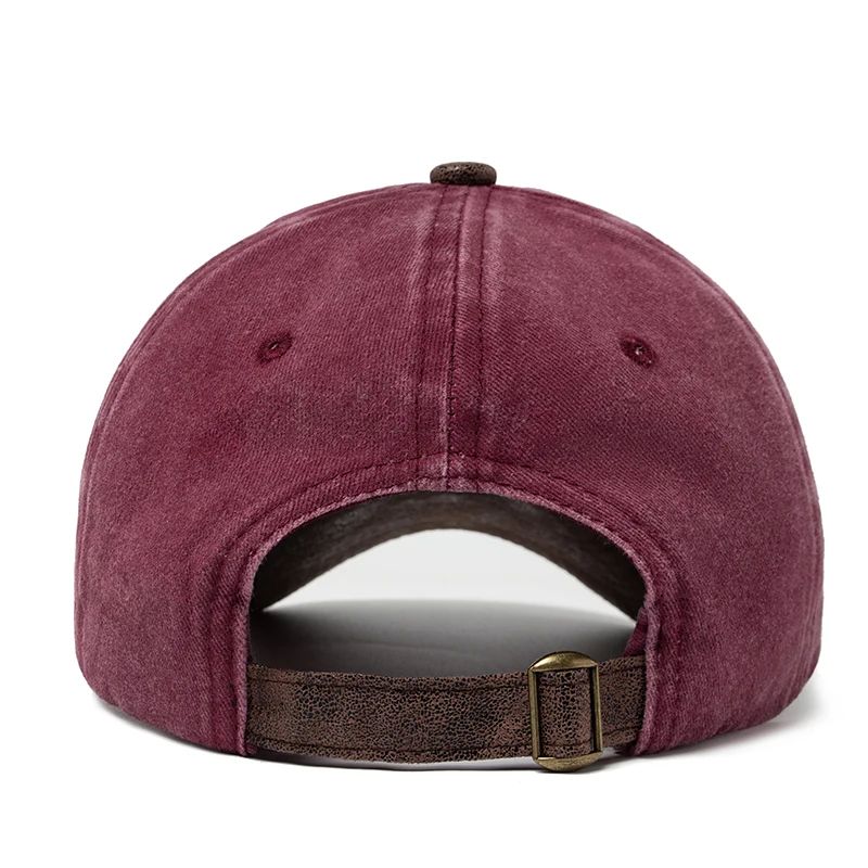 CNTANG PU Leather Letter Embroidered Baseball Cap – Adjustable Casual Sun Visor Hat