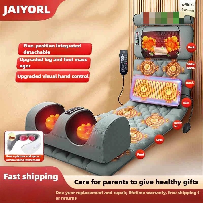 Electric Full Body Massage Mattress with Heating and Hand Control