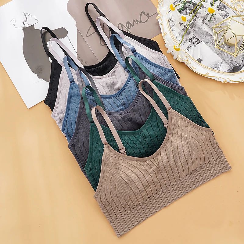 Seamless Wireless Padded Bralette Crop Top