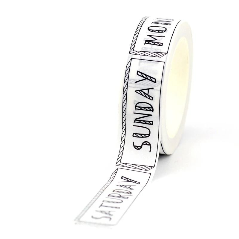 Japanese Minimalist Weekly Planner Washi Tape