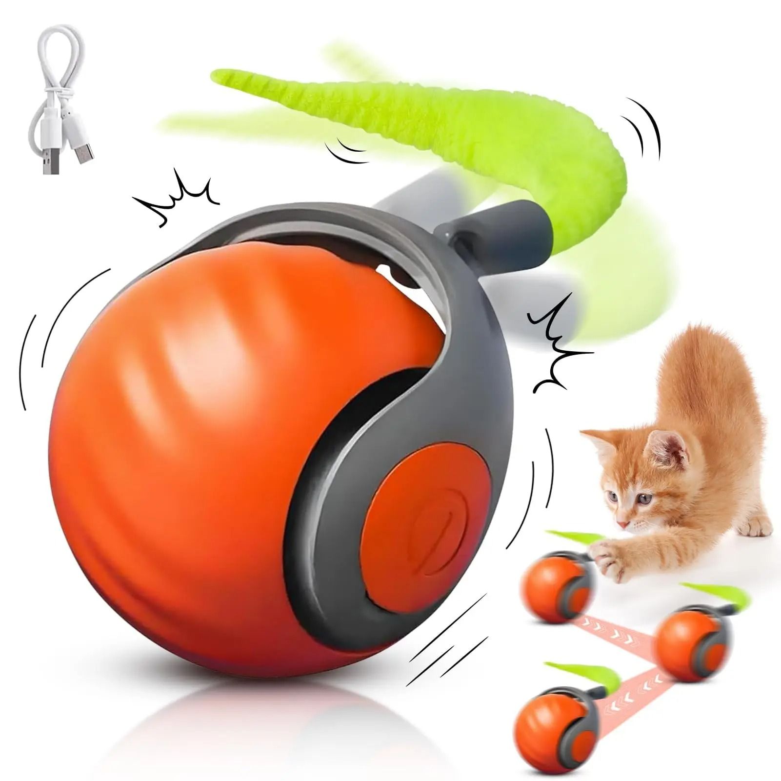 NewSpeedy Tail 2.0 Interactive Cat Toy Ball