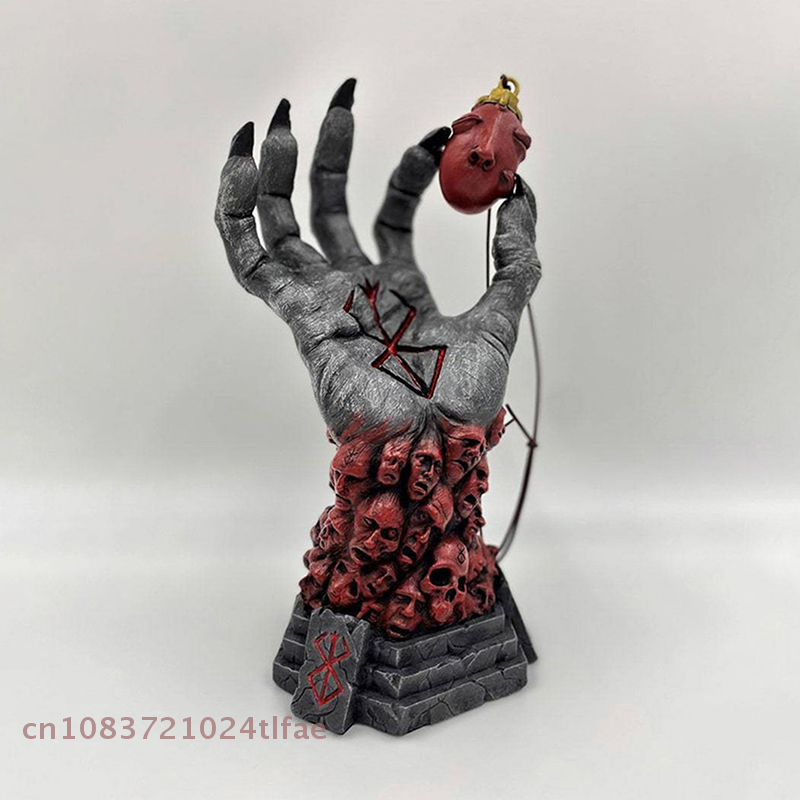 Crazy God Death Resin Craft Statue, Devil's Right Hand Rampage Skull Rune, Home Decor