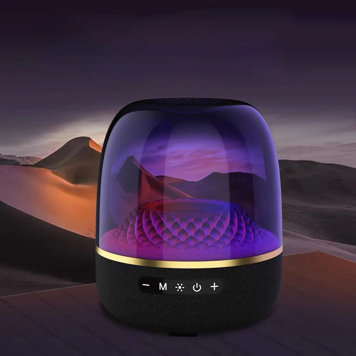 High Power Transparent Bluetooth Speaker with Surround Sound and Bass