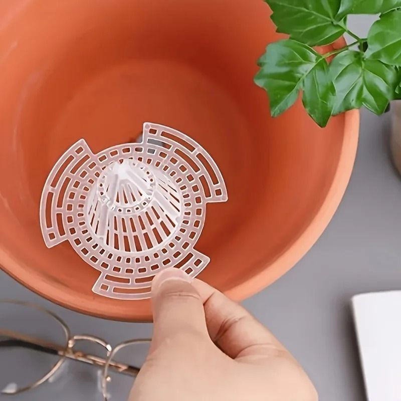 10PCS Pot Bottom Filter Mesh Keep Plant Roots Healthy and Protected for Indoor and Outdoor Gardening