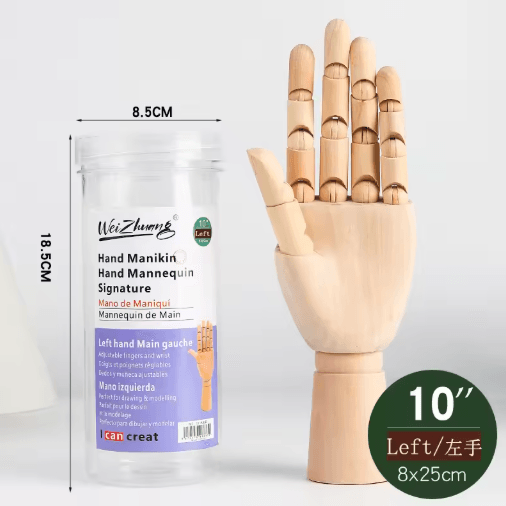 Wooden Artist Mannequin Set – Adjustable Drawing Mannequin Model with Gift Box