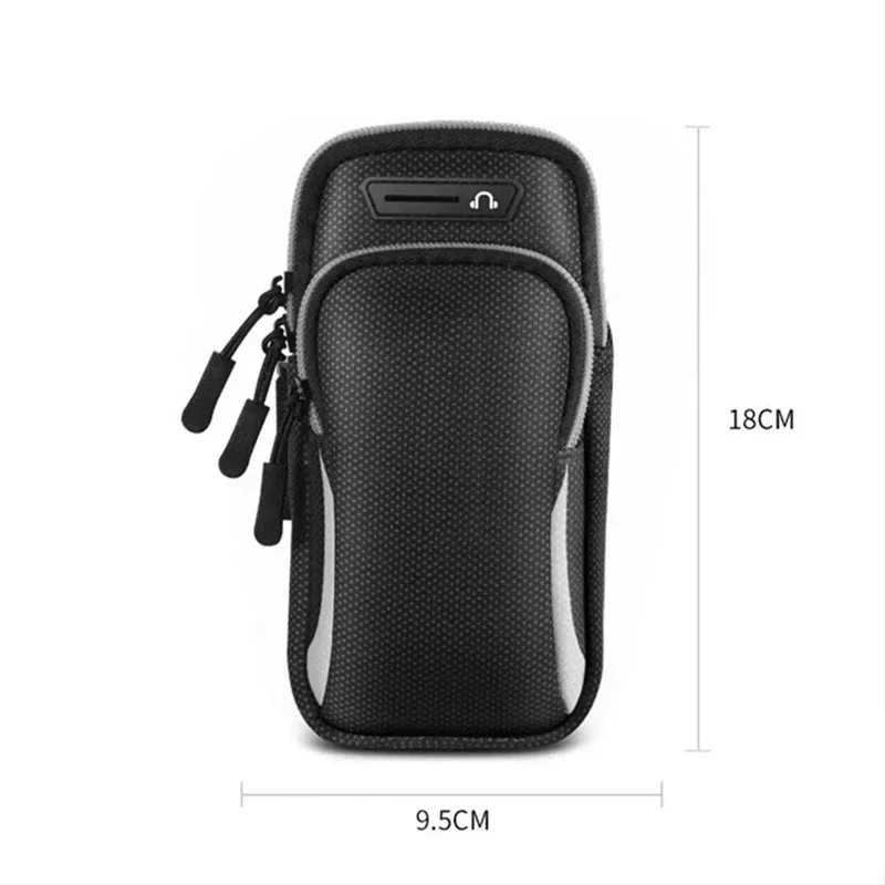 Waterproof Running Phone Armband Fitness Phone Holder with Headphone Access