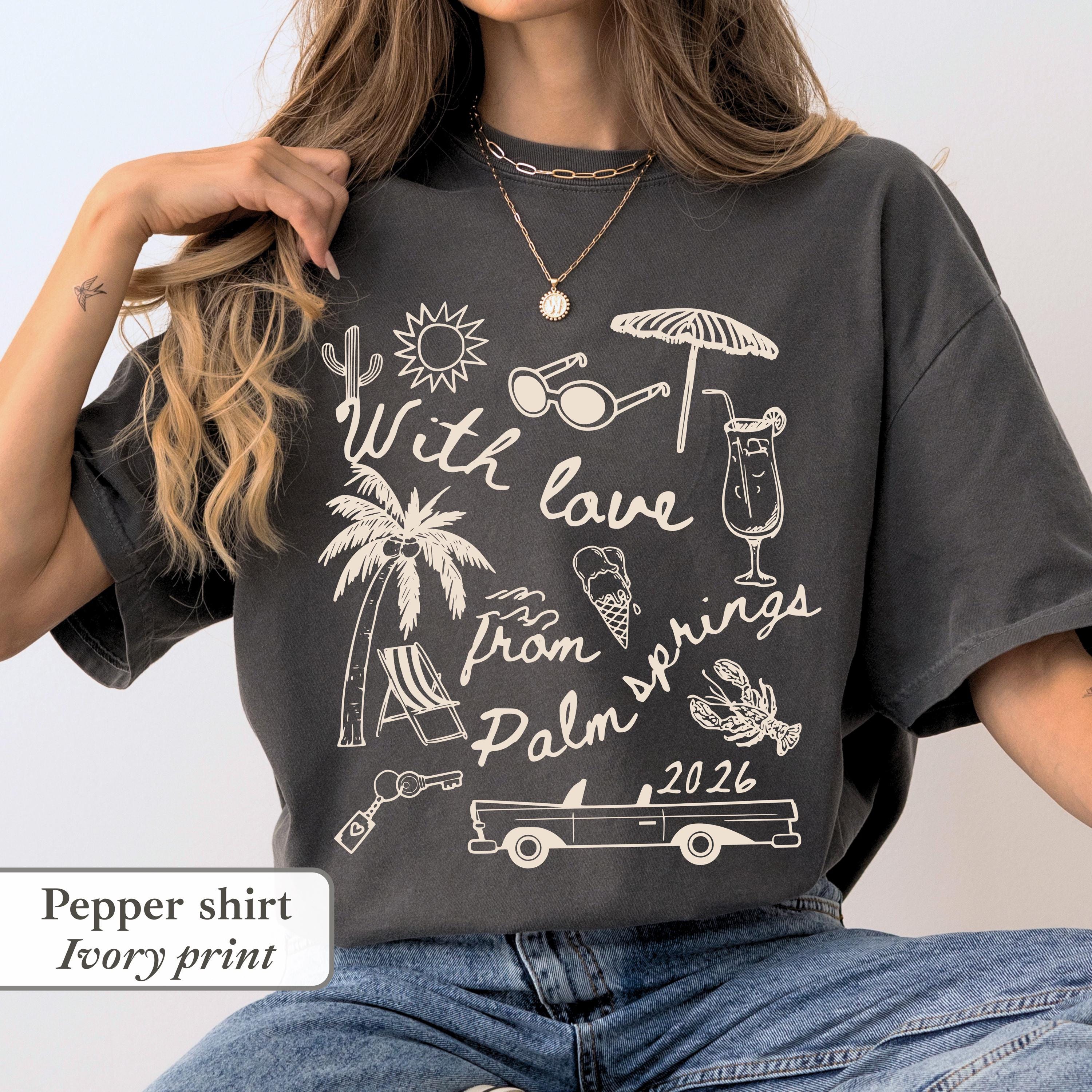Girls Trip 2026 Shirt Palm Springs Vacation Bachelorette Trip Graphic Tee
