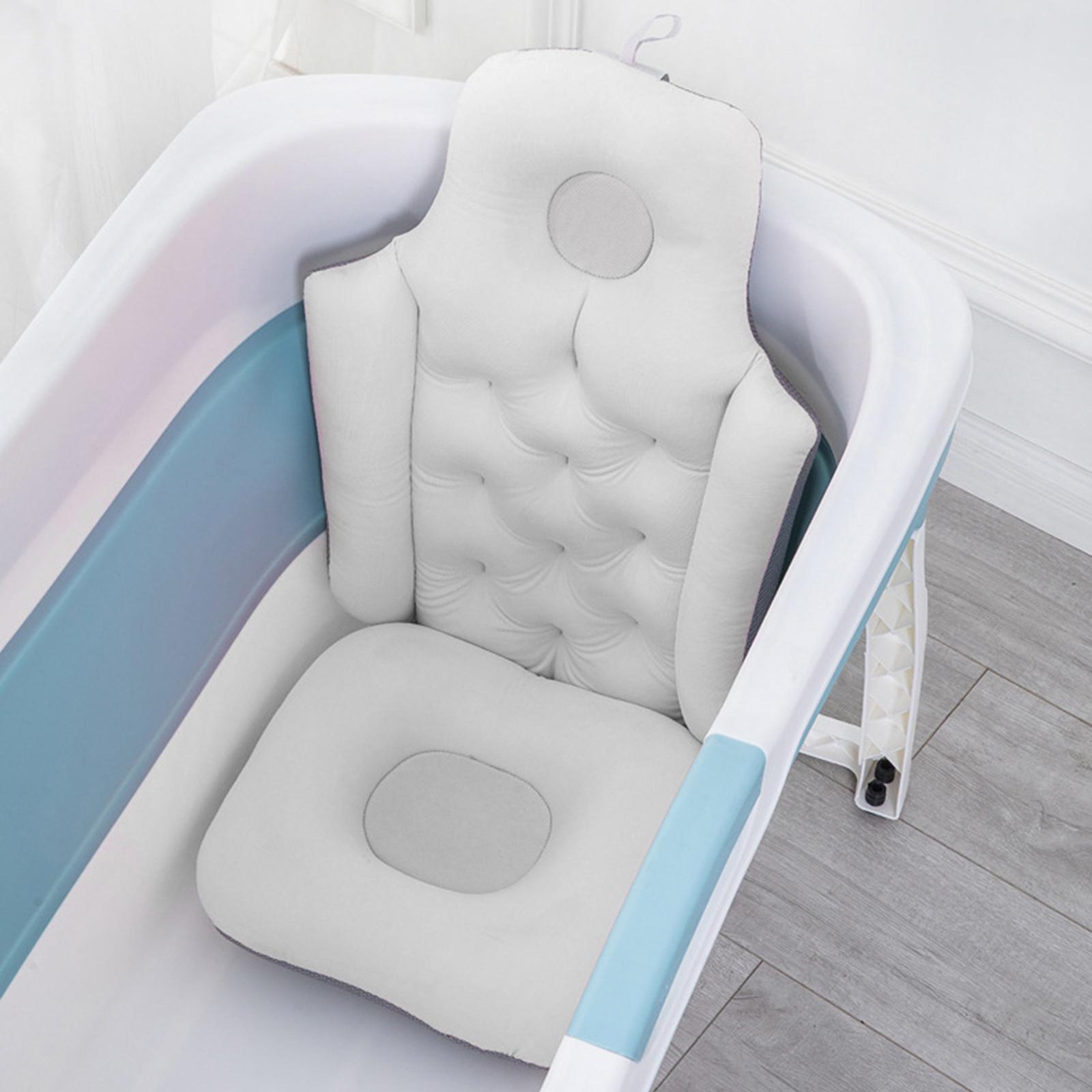 Luxury Full Body Bath Pillow Filling, Ergonomic Spa Bath Pillow, Soft Waterproof Cushion with Back & Neck Support