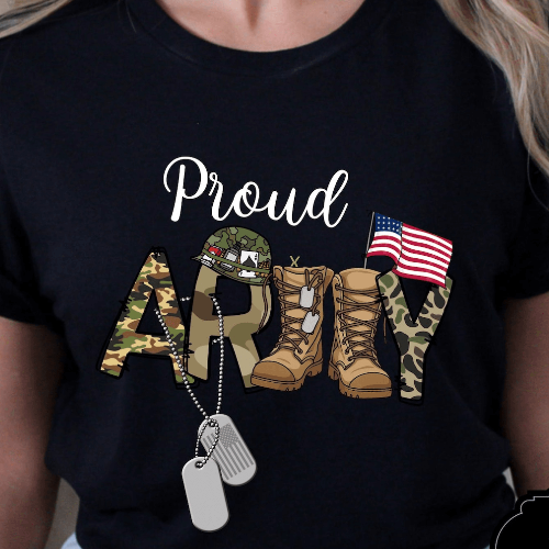 Custom Proud Army Family Shirts – Military Gift