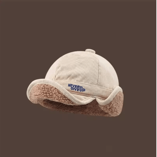 Thick Winter Fleece Beanie Hat with Ear Protection Windproof Outdoor Cap