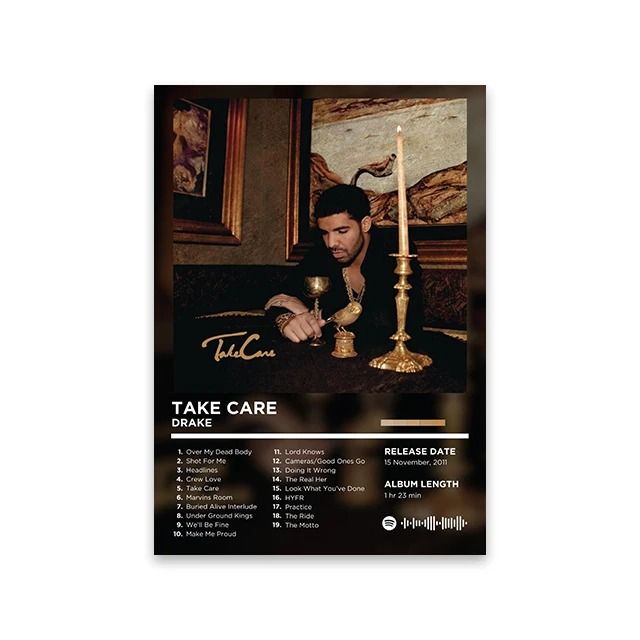 Retro Rap Album Cover Canvas Poster Music Wall Art Print