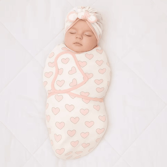 BlossomBow Newborn Photography Blanket and Hat Set