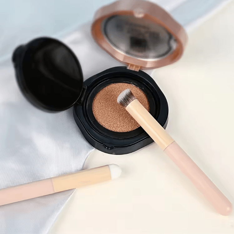 3 Piece Mushroom Head Makeup Sponge Brush Set for Smooth Foundation and Precise Blending