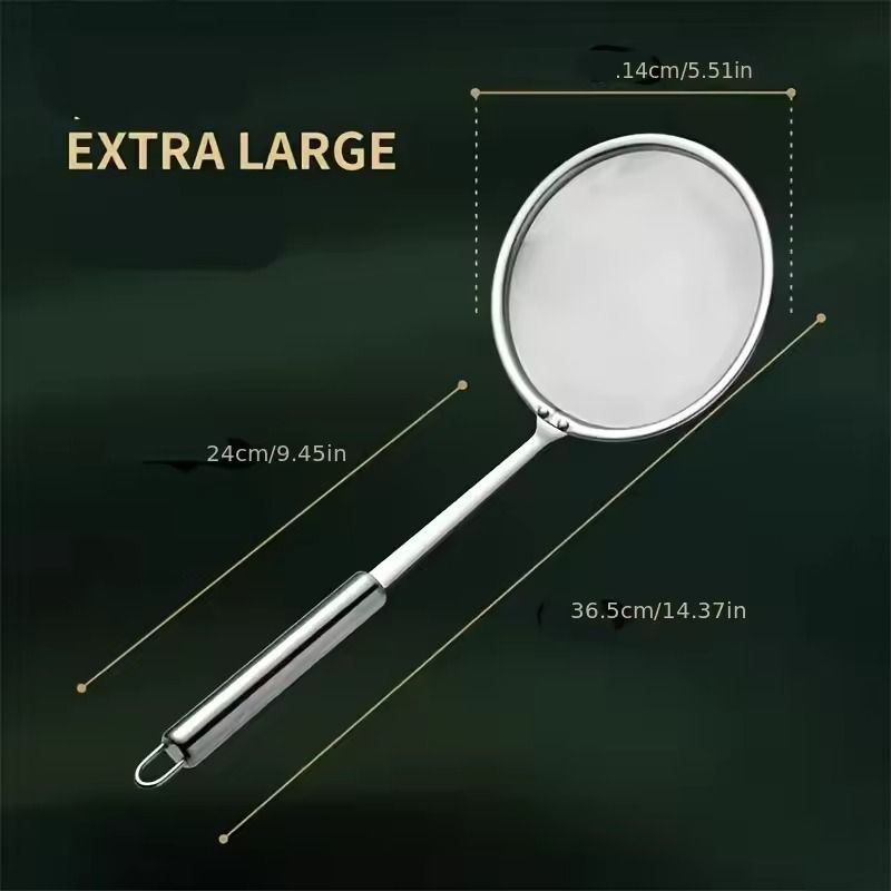 Fat Skimmer Spoon Stainless Steel Fine Mesh Strainer Spoon