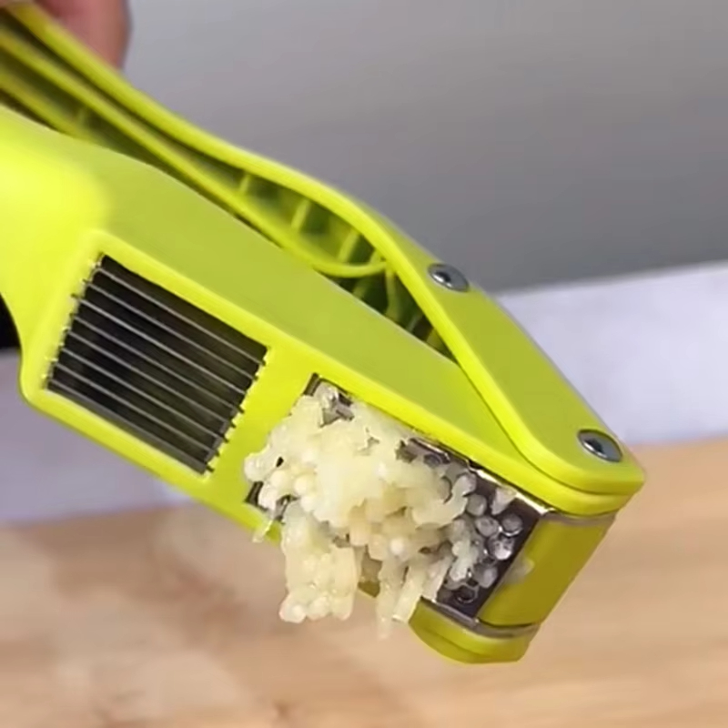 Garlic Press and Slicer Manual Garlic Crusher Kitchen Gadget