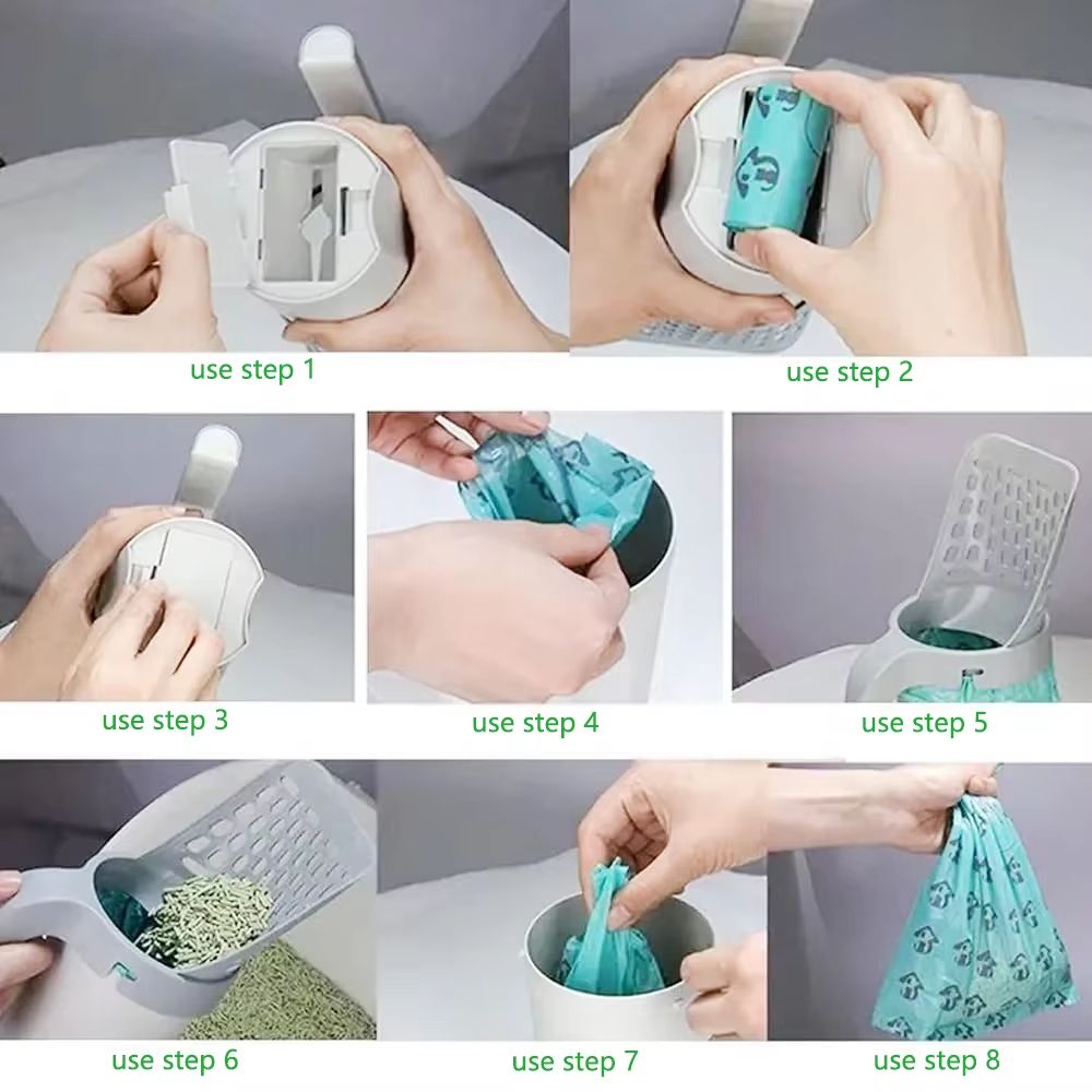 Premium Cat Litter Shovel Scoop – Self-Cleaning Pet Toilet & Garbage Picker