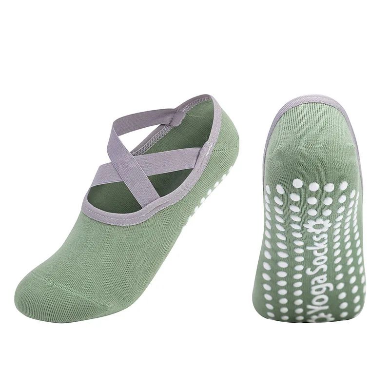 Professional Womens Backless Yoga Socks – Silicone Anti-Slip Ballet & Pilates Grip Socks
