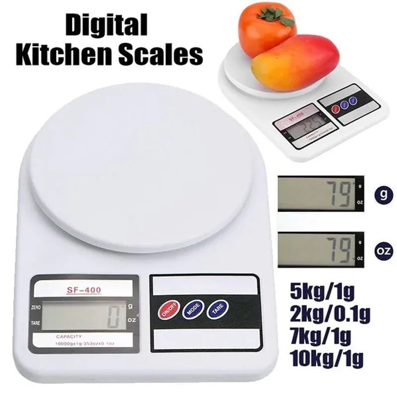 Digital Kitchen Scale 10kg 1g Precise Food Balance Electronic Scale with LCD Display