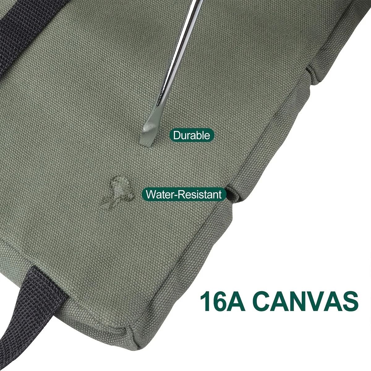 RuggedWrap Roll Up Tool Bag Canvas Wrench Organizer