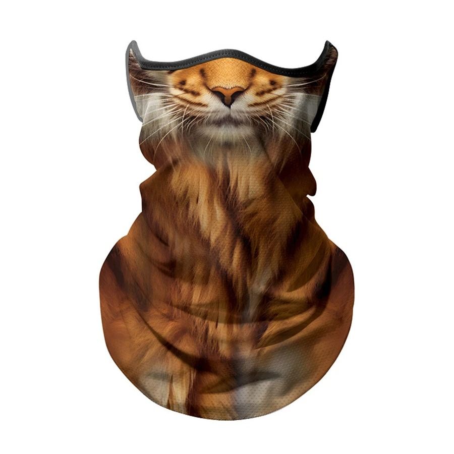3D Animal Print Ice Silk Bandana – Cooling Breathable Face & Neck Protection