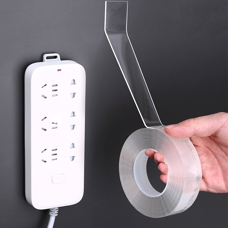 Versatile Reusable Double-Sided Waterproof Adhesive Tape for Kitchen & Bathroom Use
