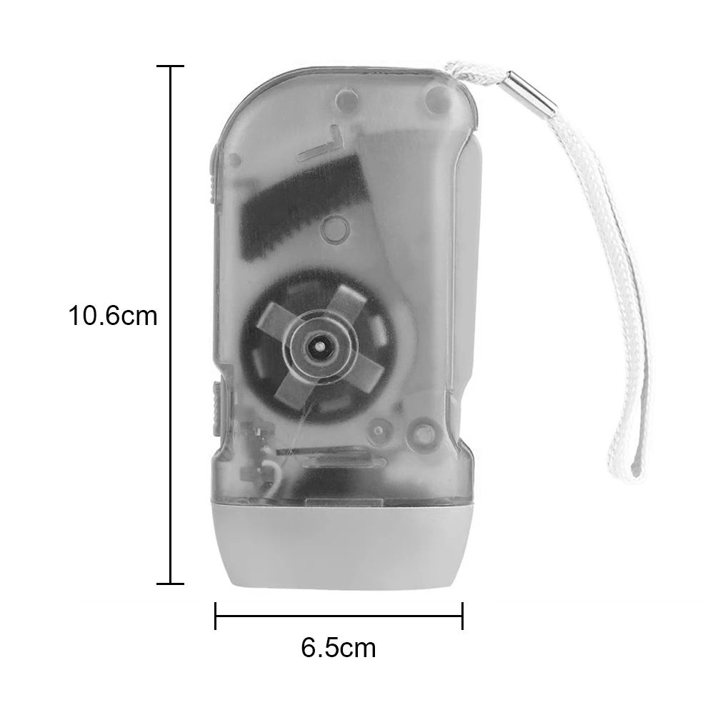 Hand Press Dynamo LED Emergency Flashlight