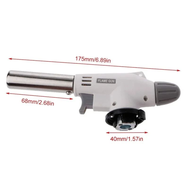 Culinary Butane Torch Flame Gun Cooking Blowtorch with Gas Burner Lighter for Professional & Home Use