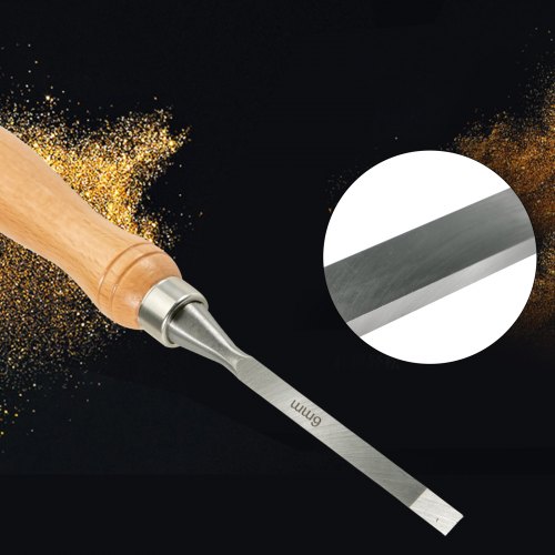 12-Piece Wood Lathe Chisel Set, 3-3/4Inch HSS Blades for Wood Carving, Root Carving & Furniture Making