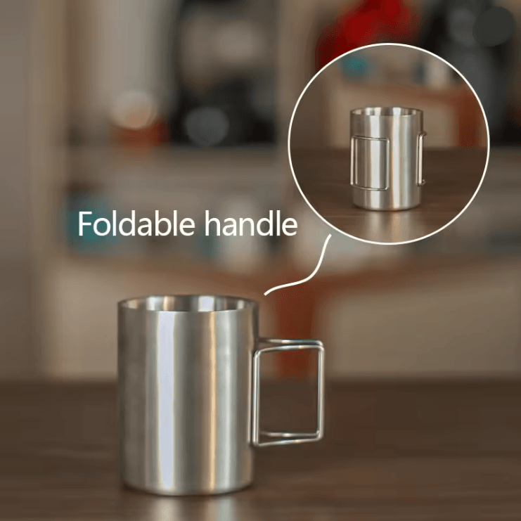 Portable 304 Stainless Steel Hanging Ear Coffee Filter Cup