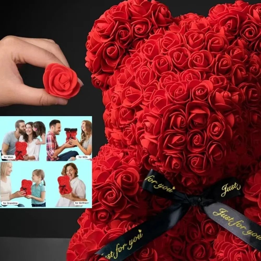 Everlasting Velvet Rose Teddy Bear
