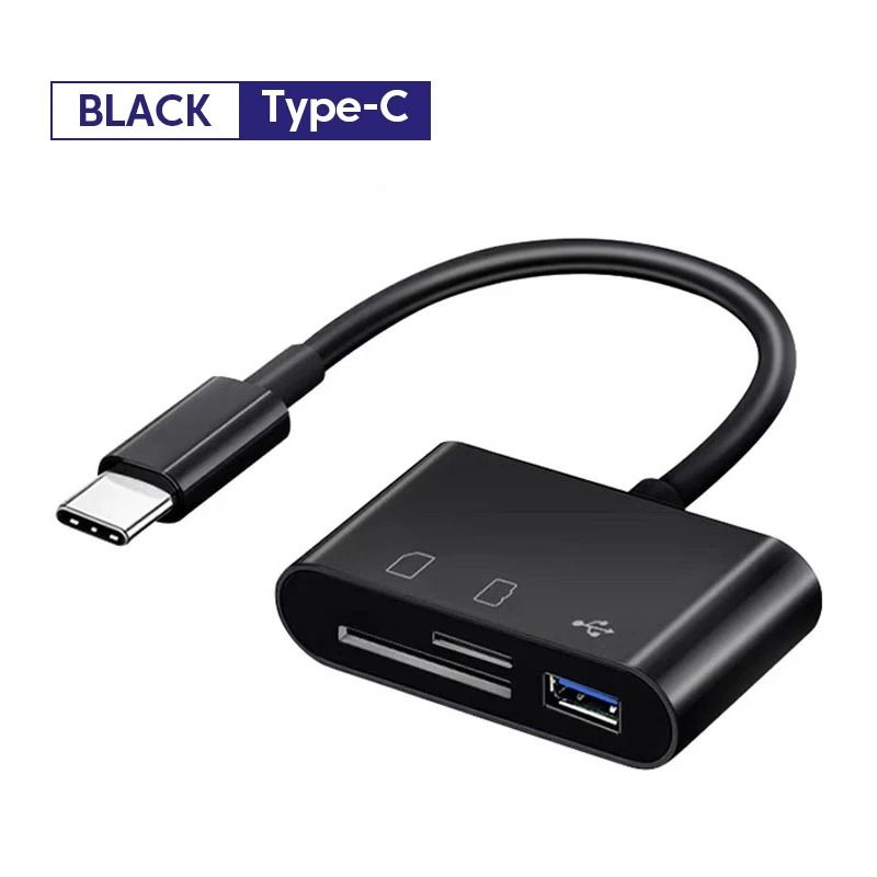 3 In 1 Professional Camera Card Reader Adapter